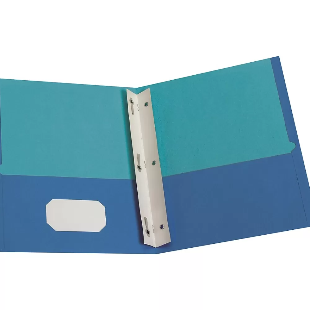 Oxford Pocket Folders<2-Pocket Fastener Folder, Assorted Colors (55776)