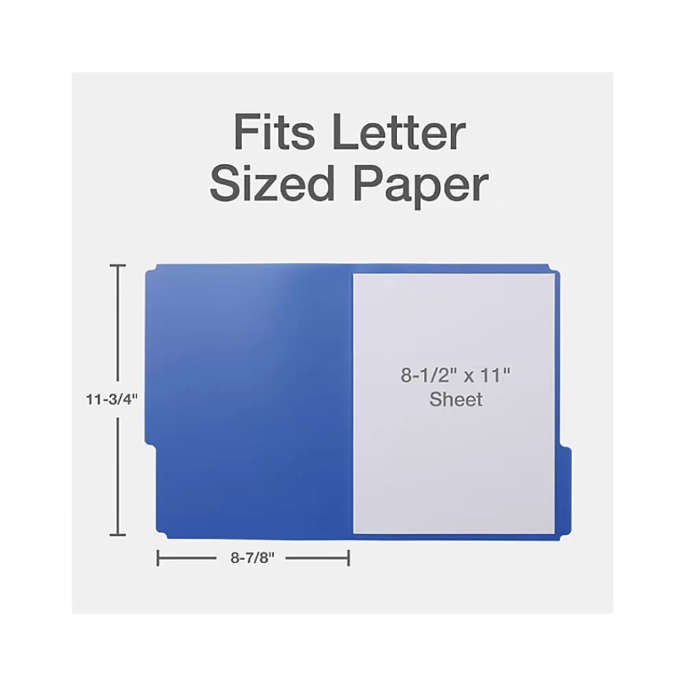 Oxford File Folders<Poly File Folders, 1/3-Cut Tab, Letter-Size, Assorted Colors, 24/Pack (52004)