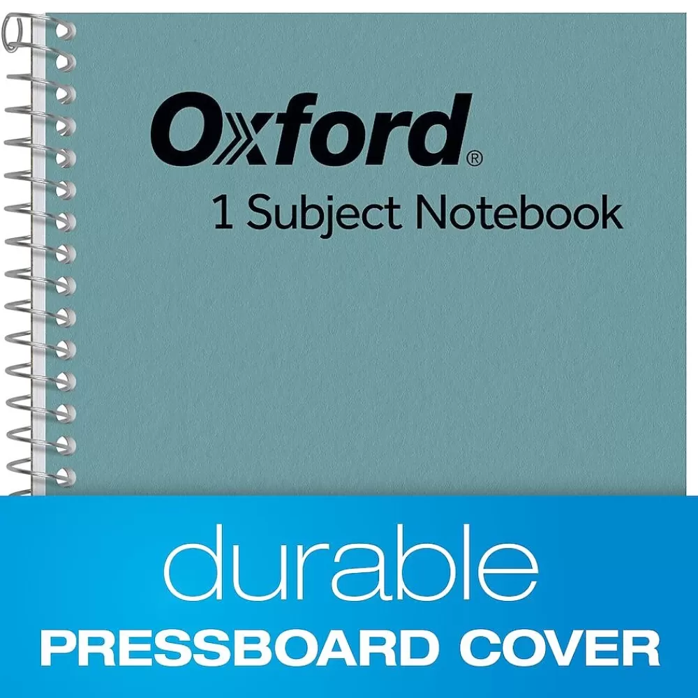 Oxford Subject Notebooks<1-Subject Notebooks, 5" x 7.75", College Ruled, 80 Sheets, Blue (65119)