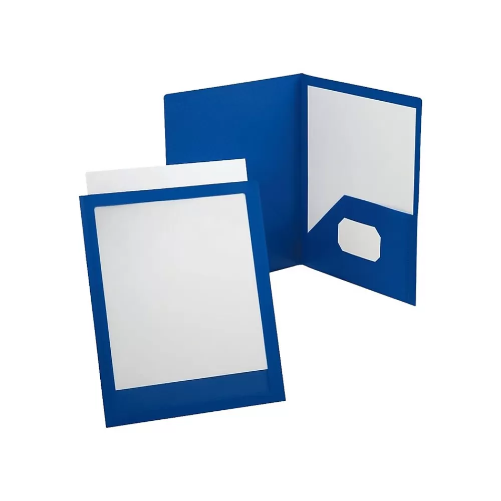 Oxford Pocket Folders<ViewFolio Twin Presentation Folder, Blue (OXF 57441)