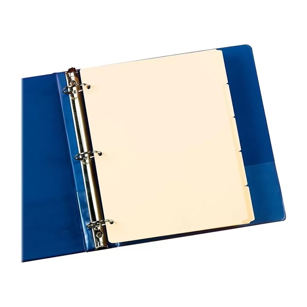 Oxford Dividers<Write-On Paper 5 Tab Dividers, Manila, 20 Sets/Box (13V)