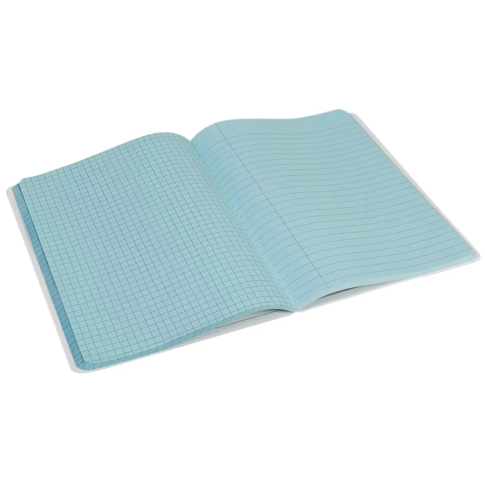 Pacon Composition Notebooks<Composition Notebooks, 9.75" x 7.5", Graph Ruled, 100 Sheets, Blue, 6/Bundle (PACMMK37160-6)