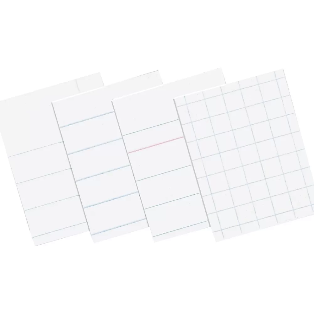 Pacon Filler Paper<Composition Paper, 3/8" Ruling with Red Margin, 8 1/2" x 11", 500 Sheets/Pk