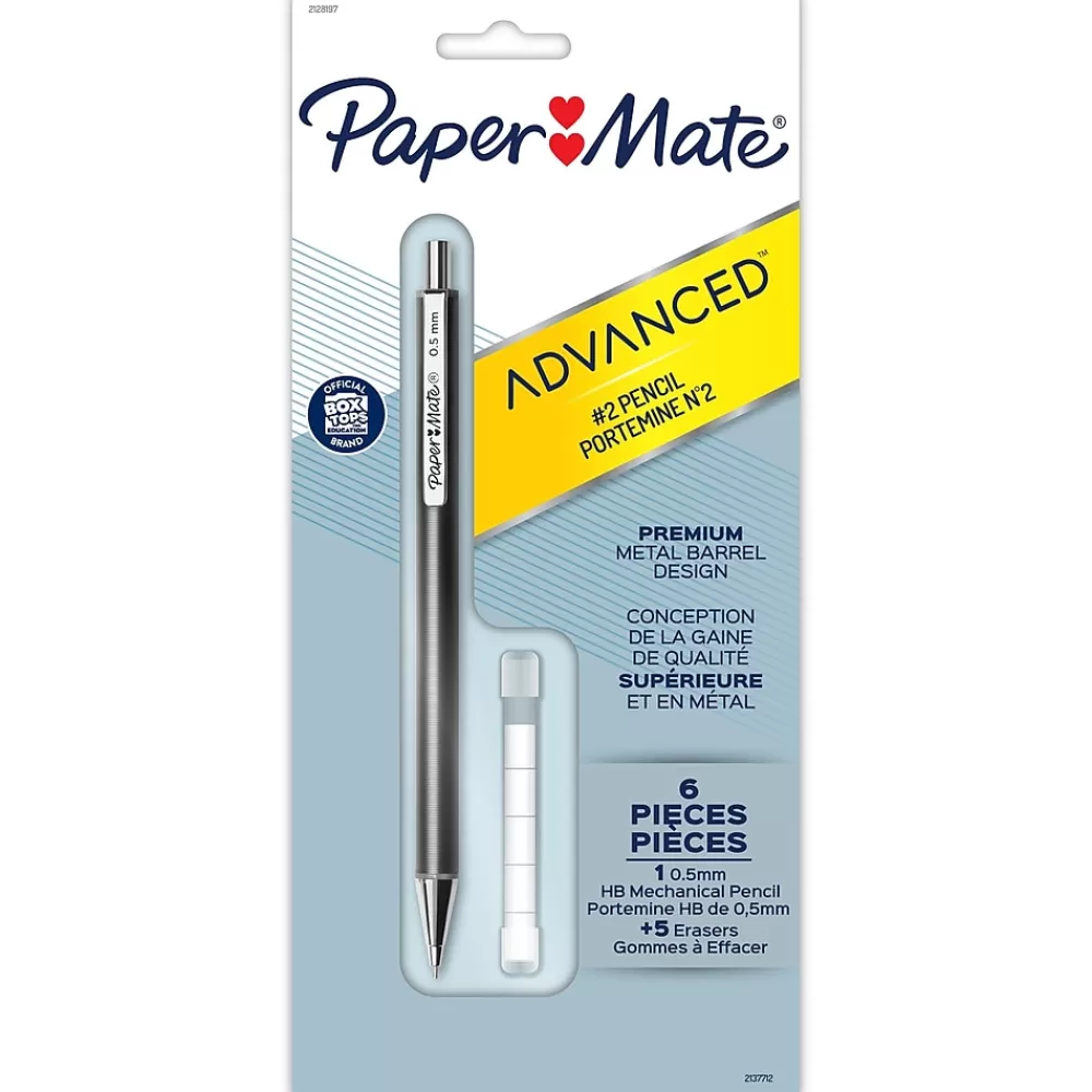 Paper Mate Pencils<Advanced Mechanical Pencil, 0.5mm, #2 Medium Lead (2128197)