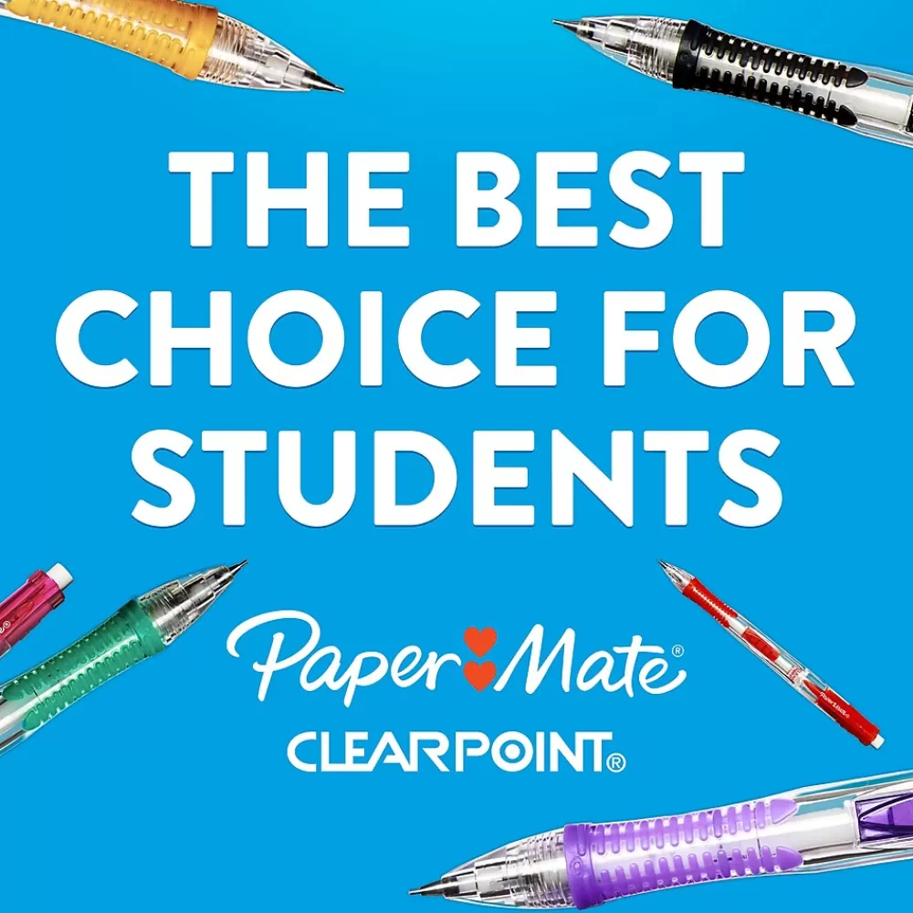 Paper Mate Pencils<Clearpoint Mechanical Pencil, 0.9mm, #2 Medium Lead, 2/Pack (1759214)