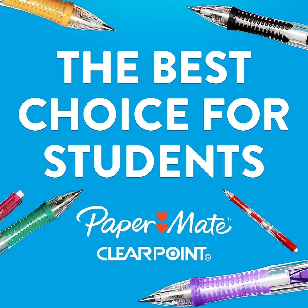Paper Mate Pencils<Clearpoint Starter Mechanical Pencil, 0.5mm, #2 Medium Lead, 2/Pack (34666PP)