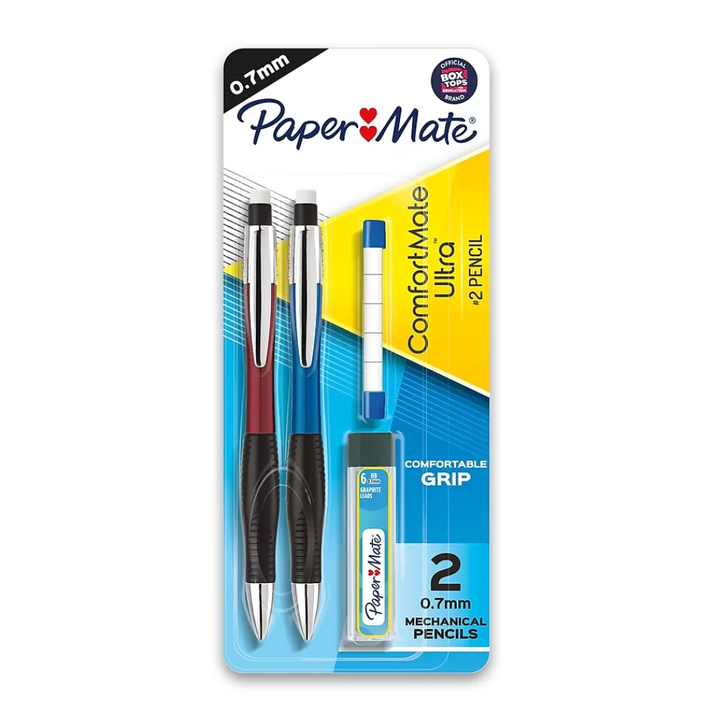 Paper Mate Pencils<ComfortMate Ultra Mechanical Pencil, 0.7mm, #2 Medium Lead, 2/Pack (1738796)