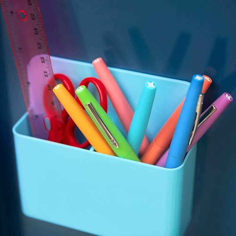 Paper Mate Pens<Flair Felt Pen, Medium Point, 0.7mm, Blue Ink, Dozen (8410152)
