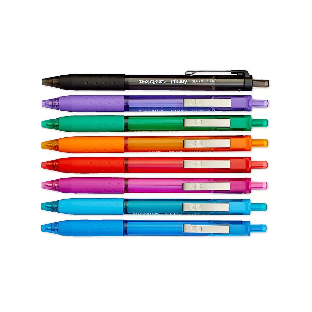 Paper Mate Pens<InkJoy 300 RT Retractable Ballpoint Pen, Medium Point, Assorted Ink, 24/Pack (1945926)