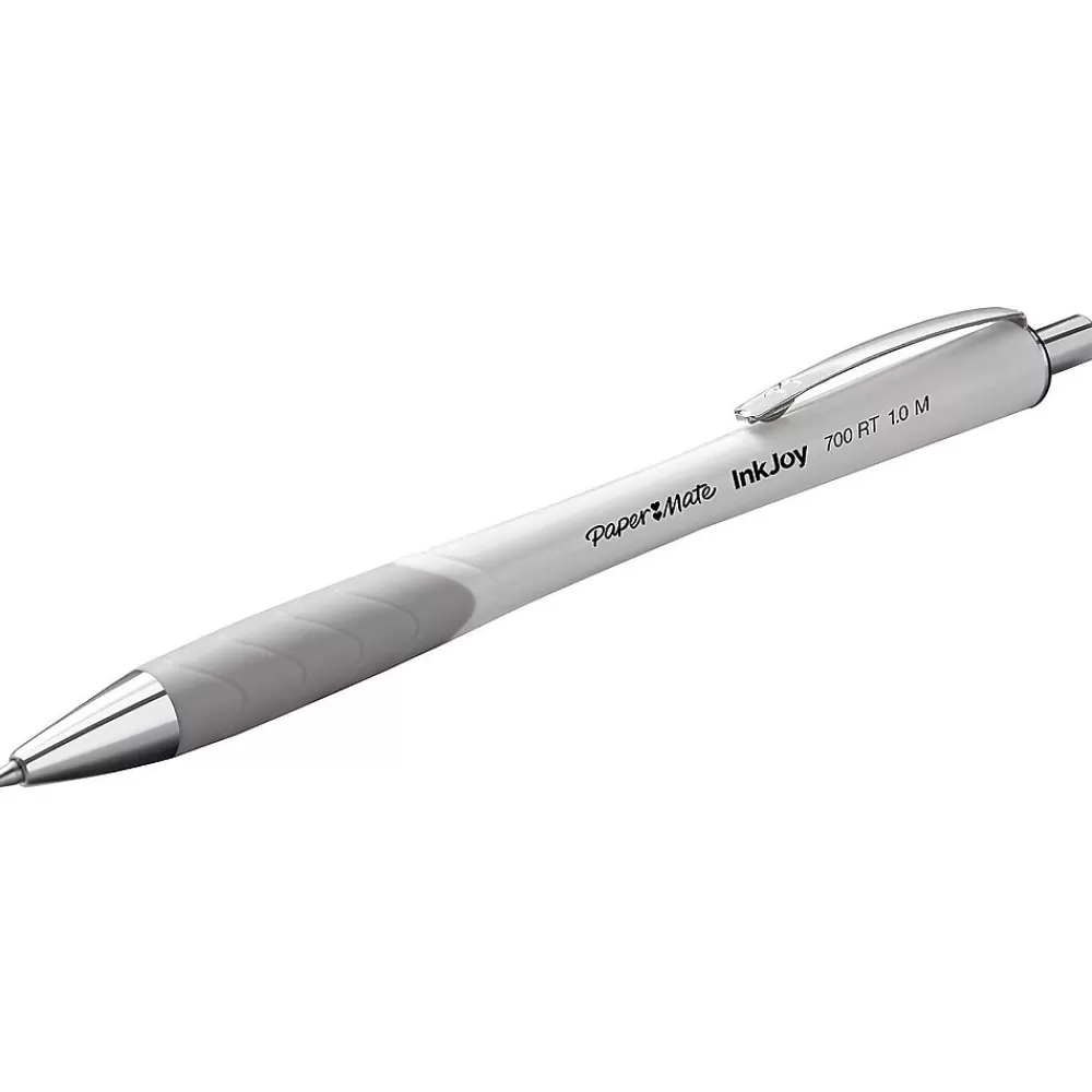 Paper Mate Pens<InkJoy 700 RT Retractable Ballpoint Pen, Medium Point, Black Ink, Dozen (1951347)
