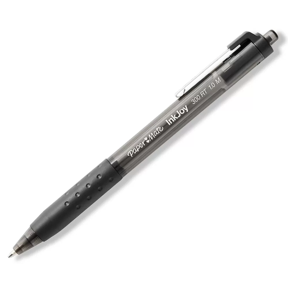Paper Mate Pens<InkJoy 300 RT Retractable Ballpoint Pen, Medium Point, Black Ink, 24/Pack (1945925)