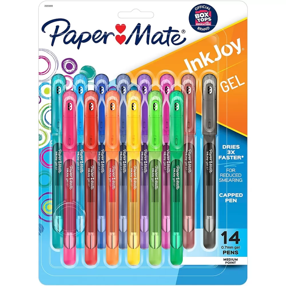 Paper Mate Pens<InkJoy Gel Pen, Medium Point, Assorted Ink, 14/Pack (2023009)