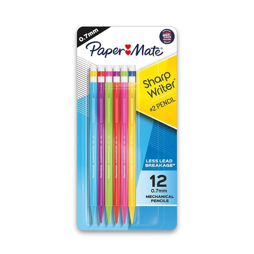 Paper Mate Pencils<SharpWriter Mechanical Pencil, 0.7mm, #2 Medium Lead, Dozen (1898483)