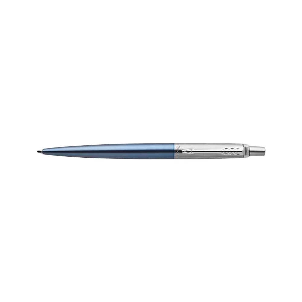 Parker Pens<Jotter Retractable Ballpoint Pen, Medium Point, Blue Ink (1953245)