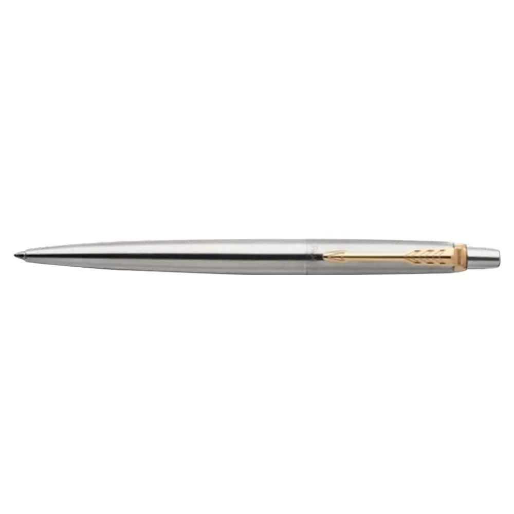 Parker Pens<Jotter Retractable Rollerball Pens, Medium Point, 0.7mm, Black Ink (2020672)