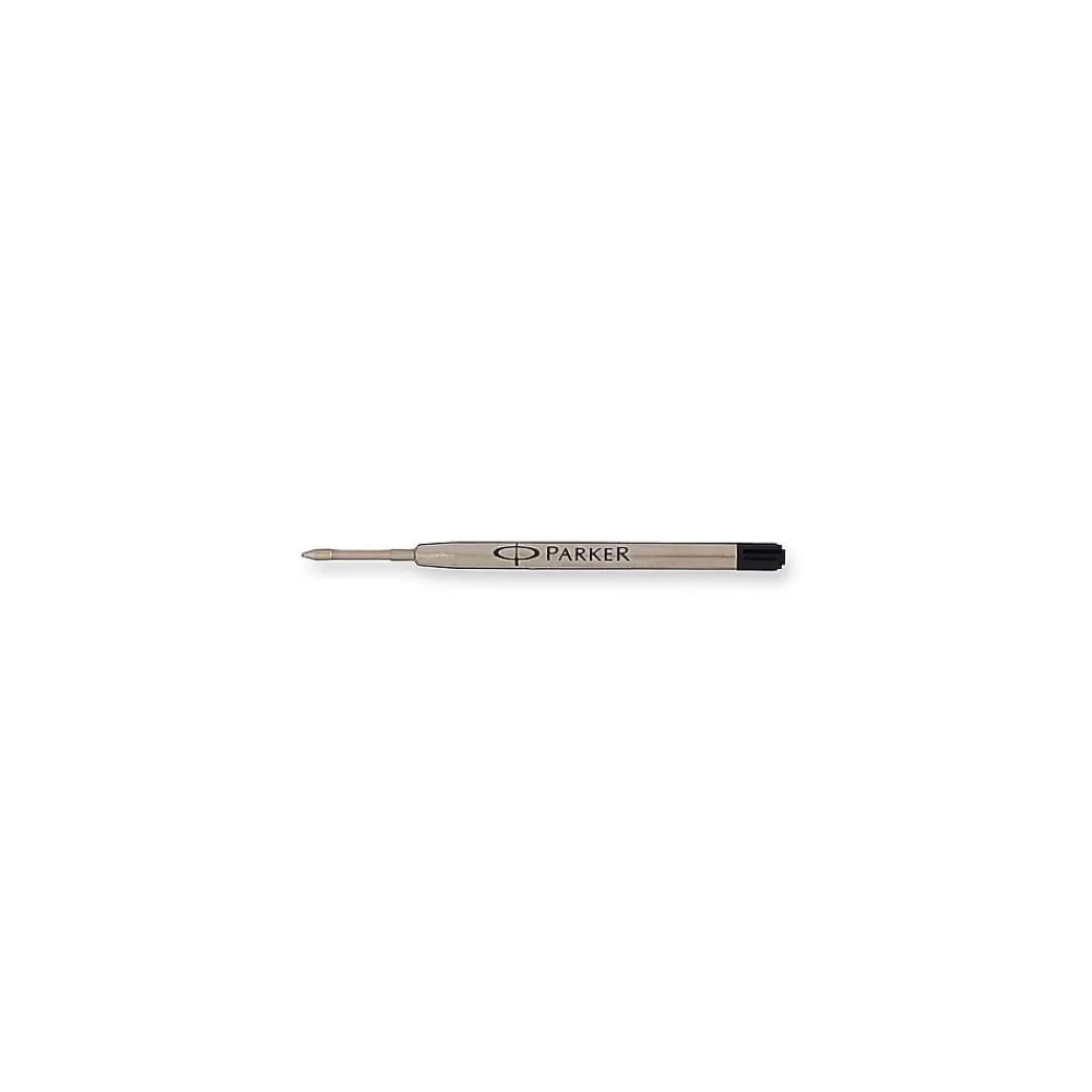 Parker Pens<Quinkflow Ballpoint Pen Refill, Medium Tip, Black Ink (1950369)