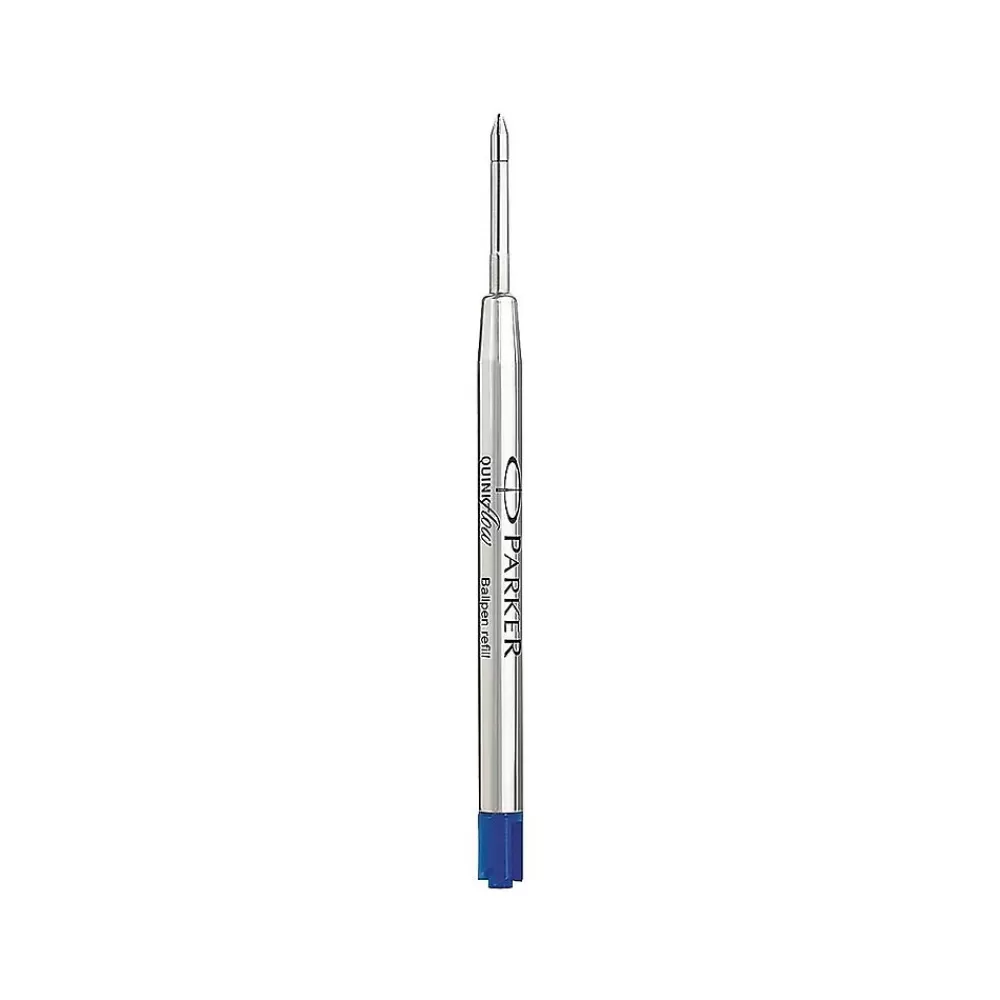 Parker Pens<Quinkflow Ballpoint Pen Refill, Medium Tip, Blue Ink (1950371)