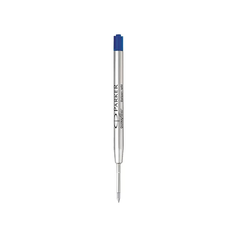Parker Pens<Quinkflow Ballpoint Pen Refill, Medium Tip, Blue Ink (1950371)
