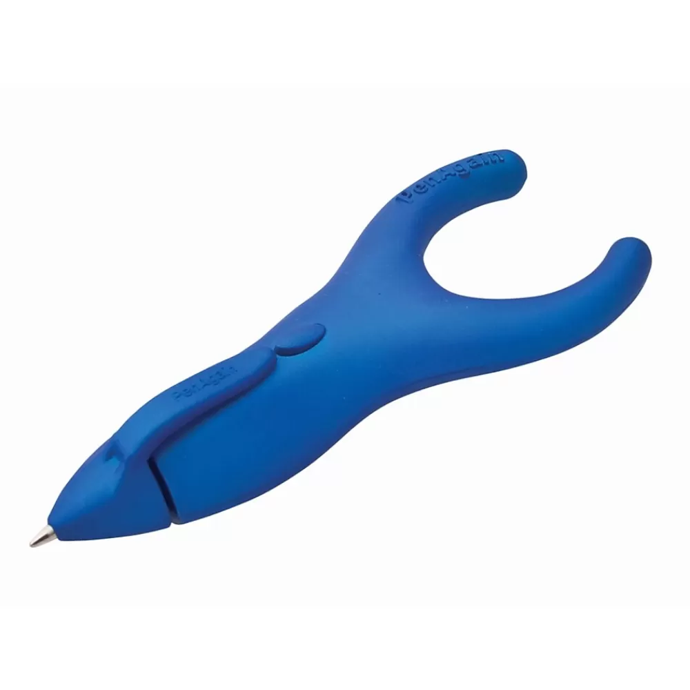 PenAgain Pens<Ergo-Sof Retractable Ballpoint Pen, Medium Point, Black Ink, Pack of 6 (BAUM00021-6)