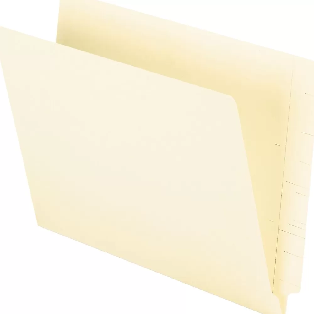 Pendaflex File Folders<End Tab File Folder, Straight Cut, Letter Size, Manila, 100/Box (PFX H110D)