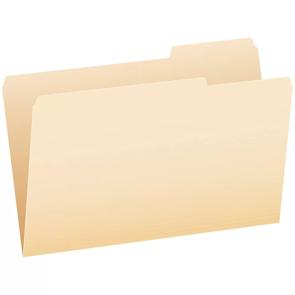 Pendaflex File Folders<File Folder, 1-Tab, Legal Size, Manila, 100/Box (753 1/3-1)