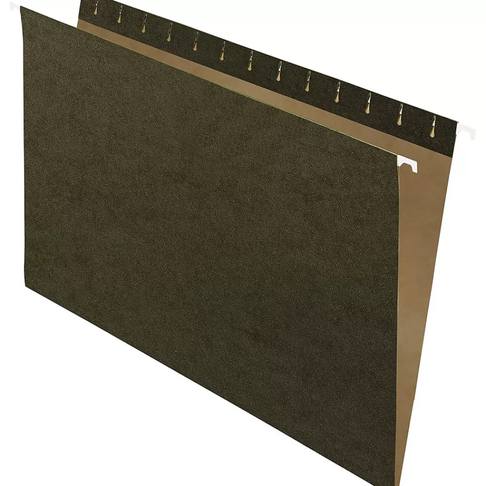 Pendaflex Hanging File Folders<Hanging File Folders, Untabbed, Legal, Standard Green, 25/Box (81620)