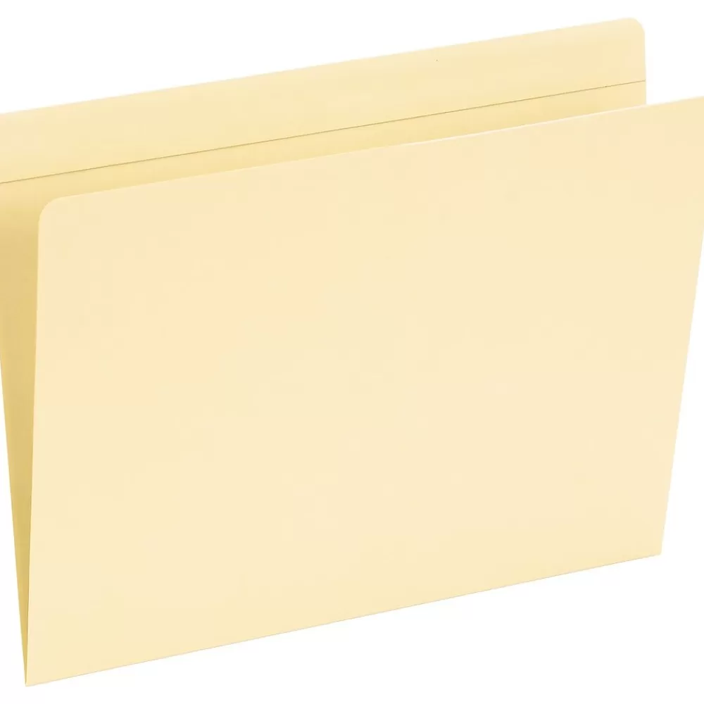 Pendaflex File Folders<Pocket Folders, Straight Cut, Top Tab, Letter, Manila, 50/Box (PFX 16651)