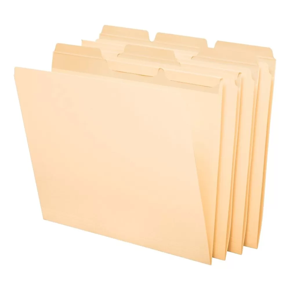 Pendaflex File Folders<Ready-Tab File Folders, Letter Size, 3 Tab, Manila, 50/Box (42336)