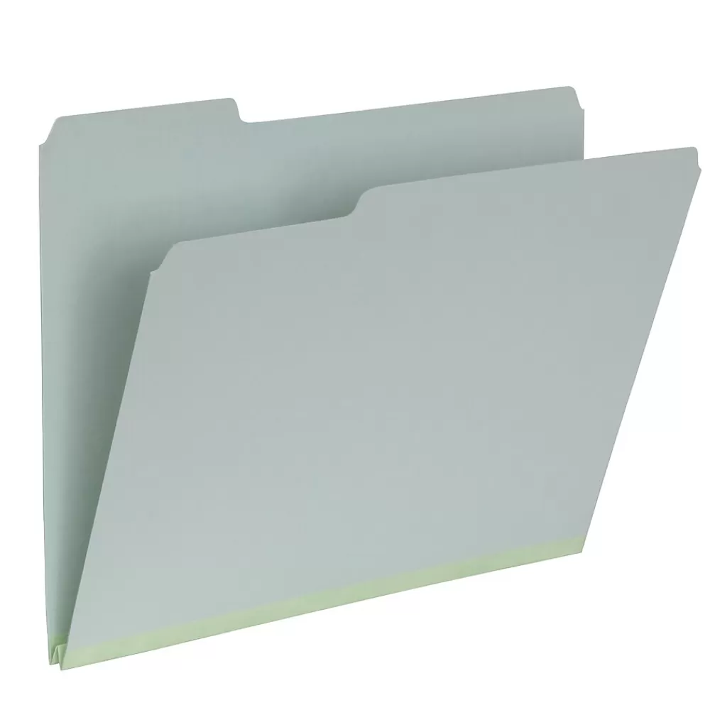 Pendaflex File Folders<Recycled File Folder, 1/3 Tab, Letter Size, Light Green, 25/Box (17167)