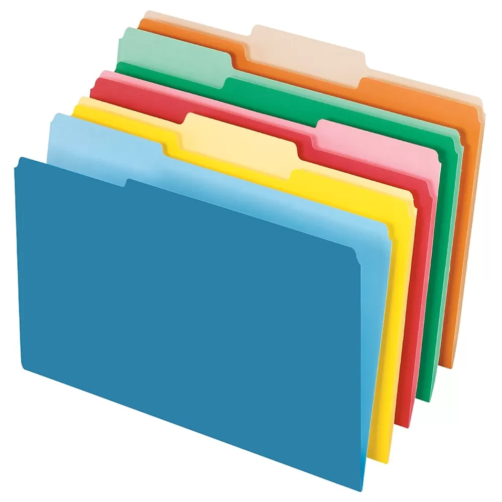 Pendaflex File Folders<Recycled File Folder, 1/3-Cut Tab, Legal Size, , 100/Box (43501/3ASST)