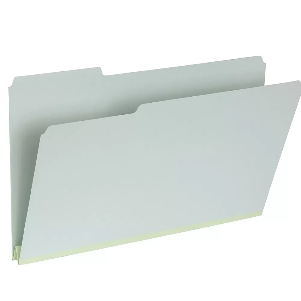 Pendaflex File Folders<Recycled File Folder, 1-Tab, Legal Size, Light Green, 25/Box (1006934)