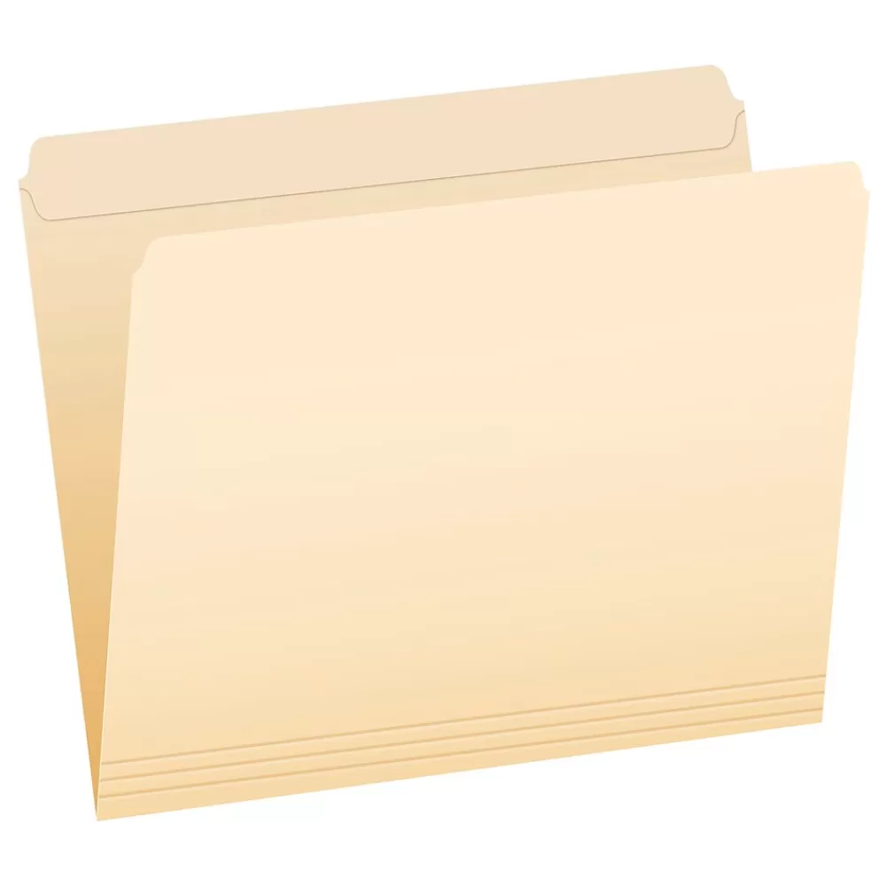 Pendaflex File Folders<Reinforced Top File Folders, Letter Size, Manila, 100/Box (R752)