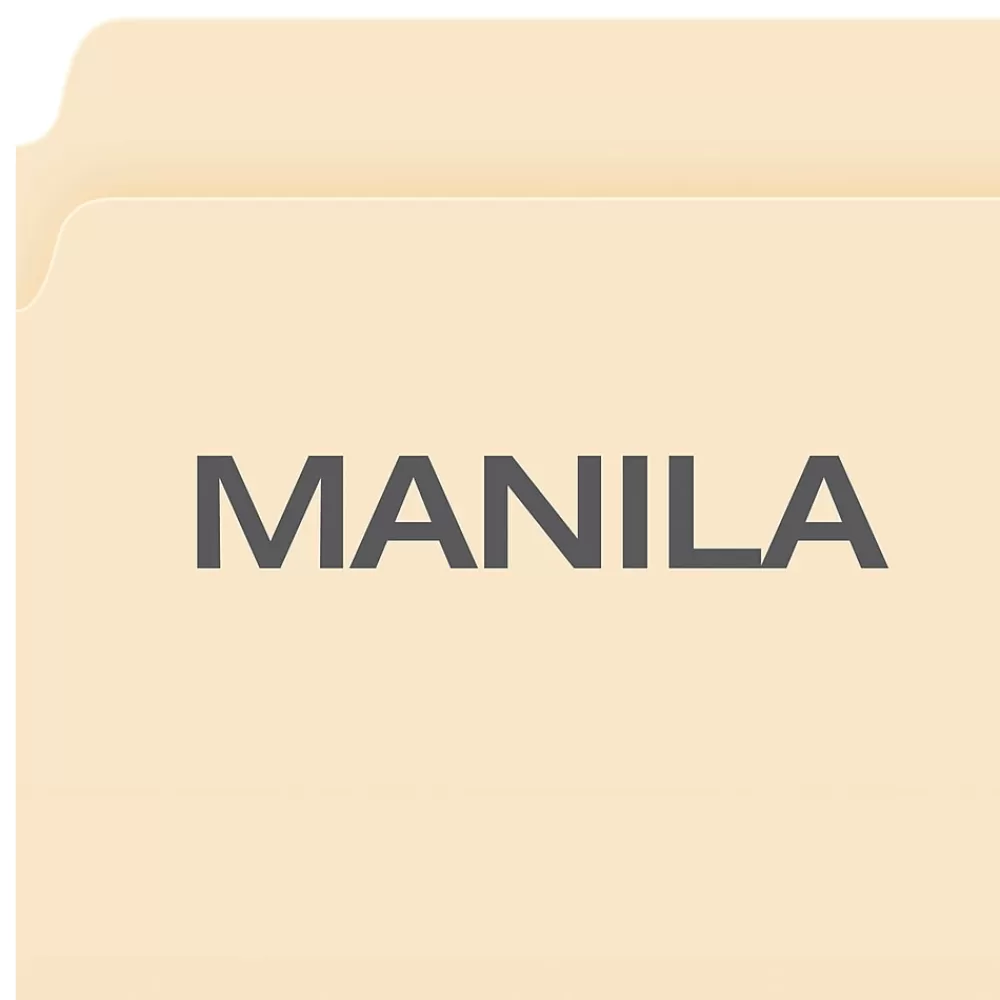 Pendaflex File Folders<Reinforced Top File Folders, Letter Size, Manila, 100/Box (R752)