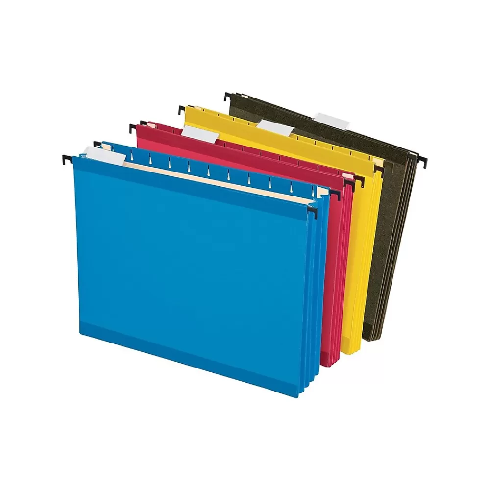 Pendaflex Hanging File Folders<SureHook Reinforced Extra Capacity Hanging File Folders, Letter Size, , 4/Pack (PFX 09213)