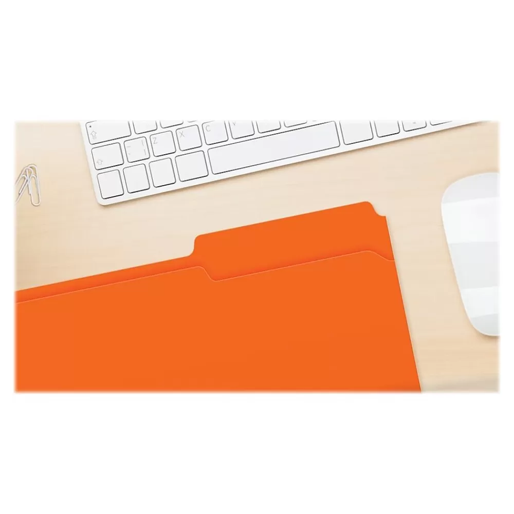 Pendaflex File Folders<Two-Tone File Folder, 3-Tab, Legal Size, , 100/Box (153 1/3 ORA)