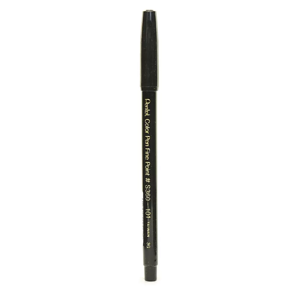 Pentel Pens<Color Pens Black 101 [Pack Of 24] (24PK-S360-101)