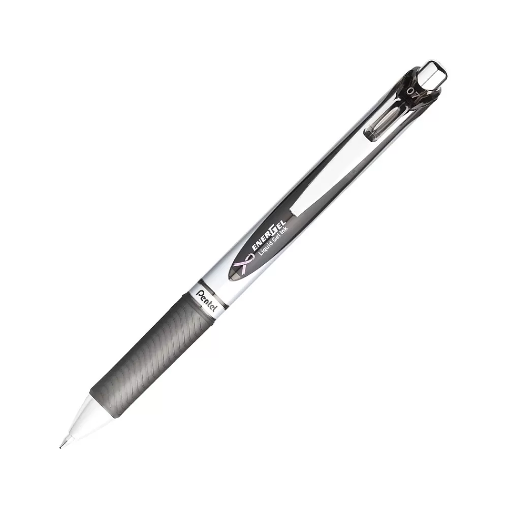 Pentel Pens<EnerGel Deluxe RTX Retractable Gel Pens, Medium Point, Black Ink, 3 Pack (BL77ABP3A-BC)