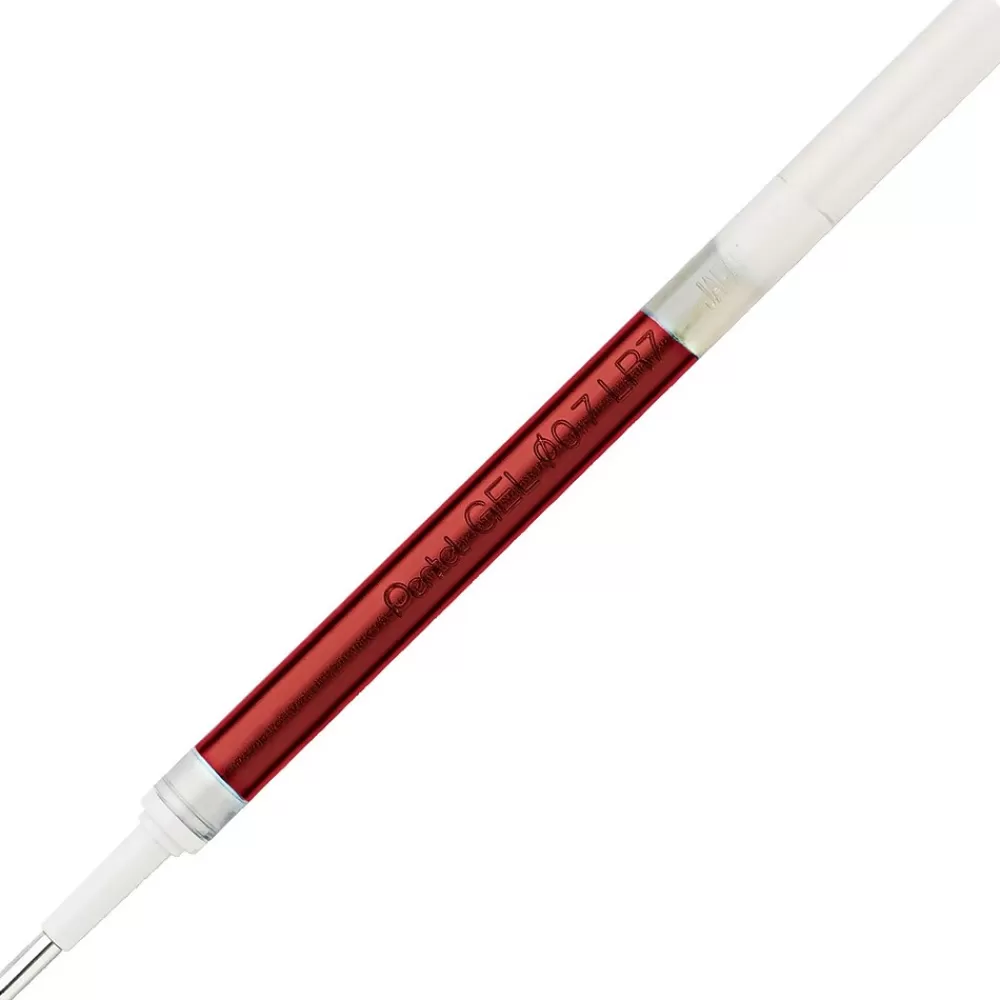 Pentel Pens<Energel Gel Pen Refill, Medium Point, Red Ink (PENLR7B)