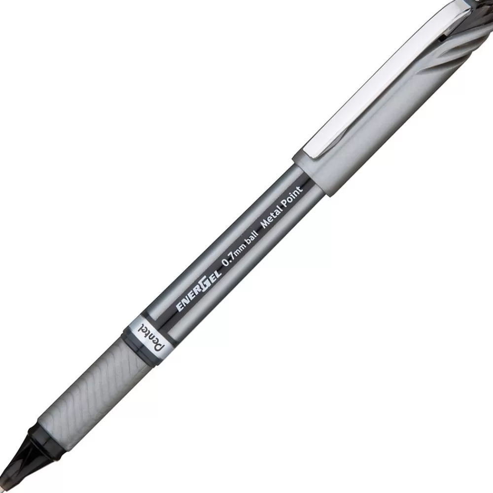 Pentel Pens<EnerGel Gel Pens, Medium Point, 0.7mm, Black Ink (PensBL27A)