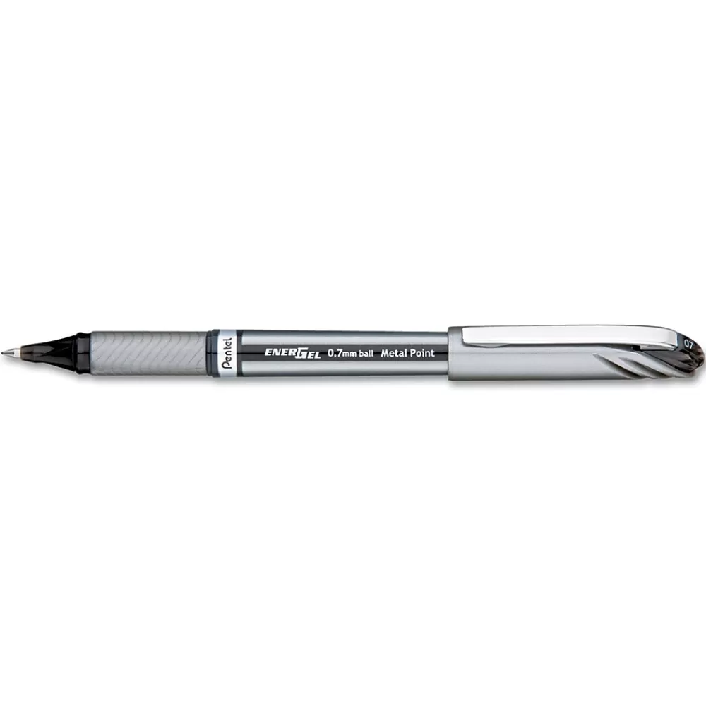 Pentel Pens<EnerGel Gel Pens, Medium Point, 0.7mm, Black Ink (PensBL27A)