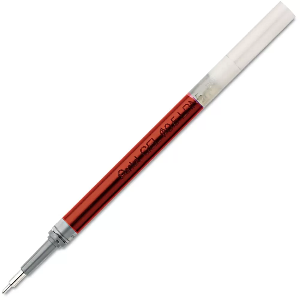 Pentel Pens<EnerGel Gel-Ink Pen Refill, Fine Point, Red Ink (PENLRN5B)