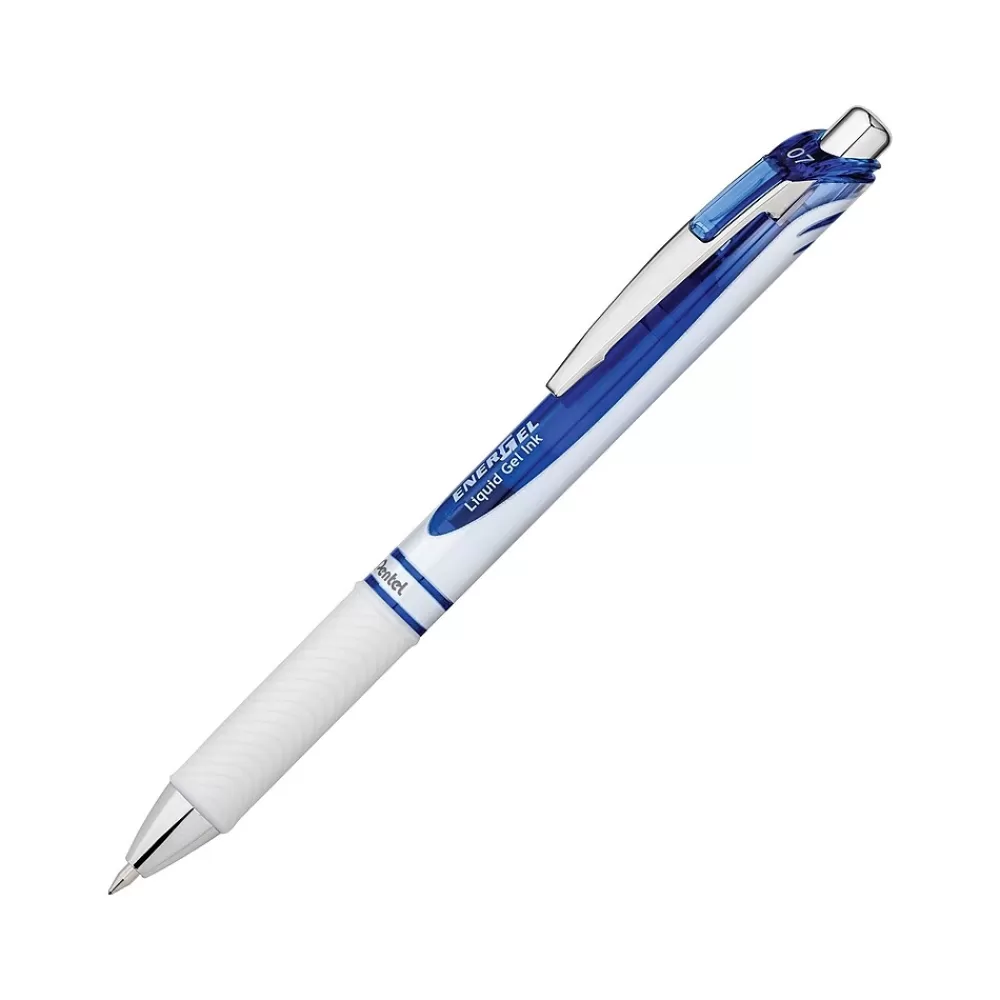 Pentel Pens<EnerGel Pearl Deluxe Retractable Gel Pens, Medium Point, Assorted Colors Ink, 3 Pack (BL77WBPS3M1)