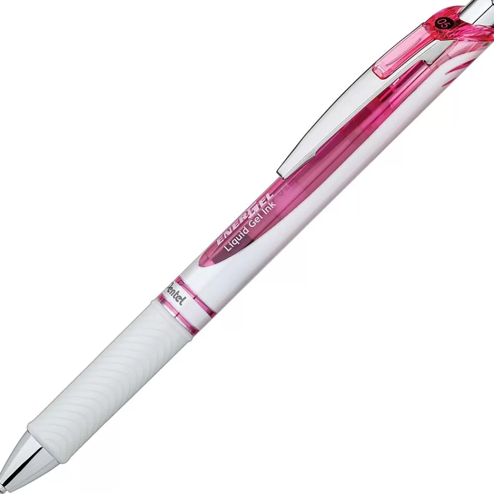 Pentel Pens<EnerGel Pearl Deluxe RTX Retractable Liquid Gel Pen, Fine Point, Black Ink, 2/Pack (BLN75WBP2PA)