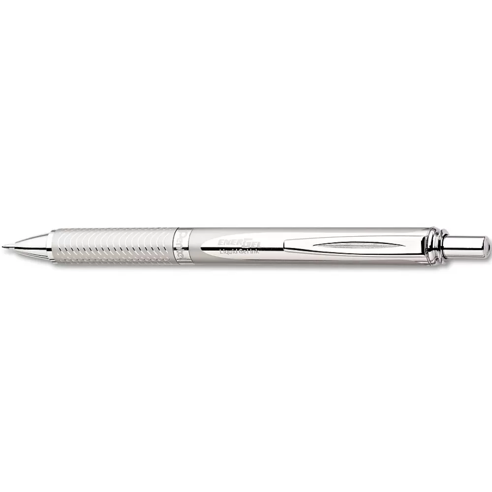 Pentel Pens<® EnerGel® Retractable Gel Ink Pen, Medium Point, Black Ink (PENBL407A)