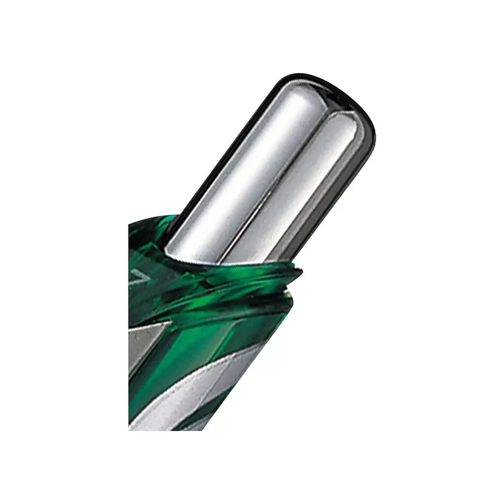 Pentel Pens<EnerGel RTX Retractable Gel Pen, Medium Point, Green Ink (BL77-D)
