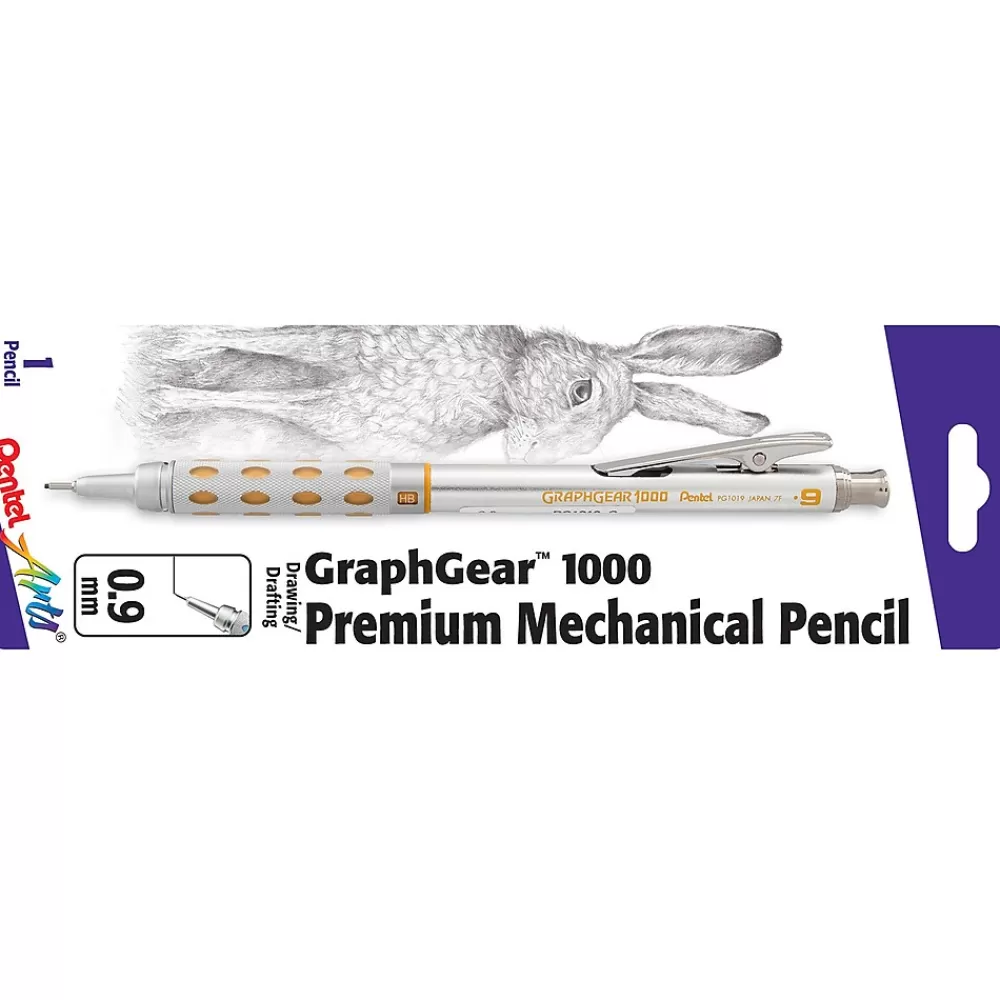 Pentel Pencils<GraphGear 1000 Mechanical Pencil, 0.9mm (PTAPG1019GPABP)