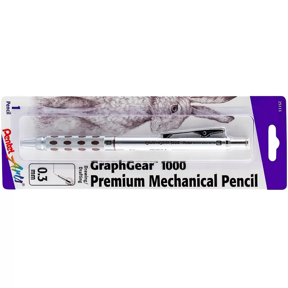 Pentel Pencils<GraphGear 1000 Mechanical Pencil, 0.3mm (PTAPG1013EPABP)