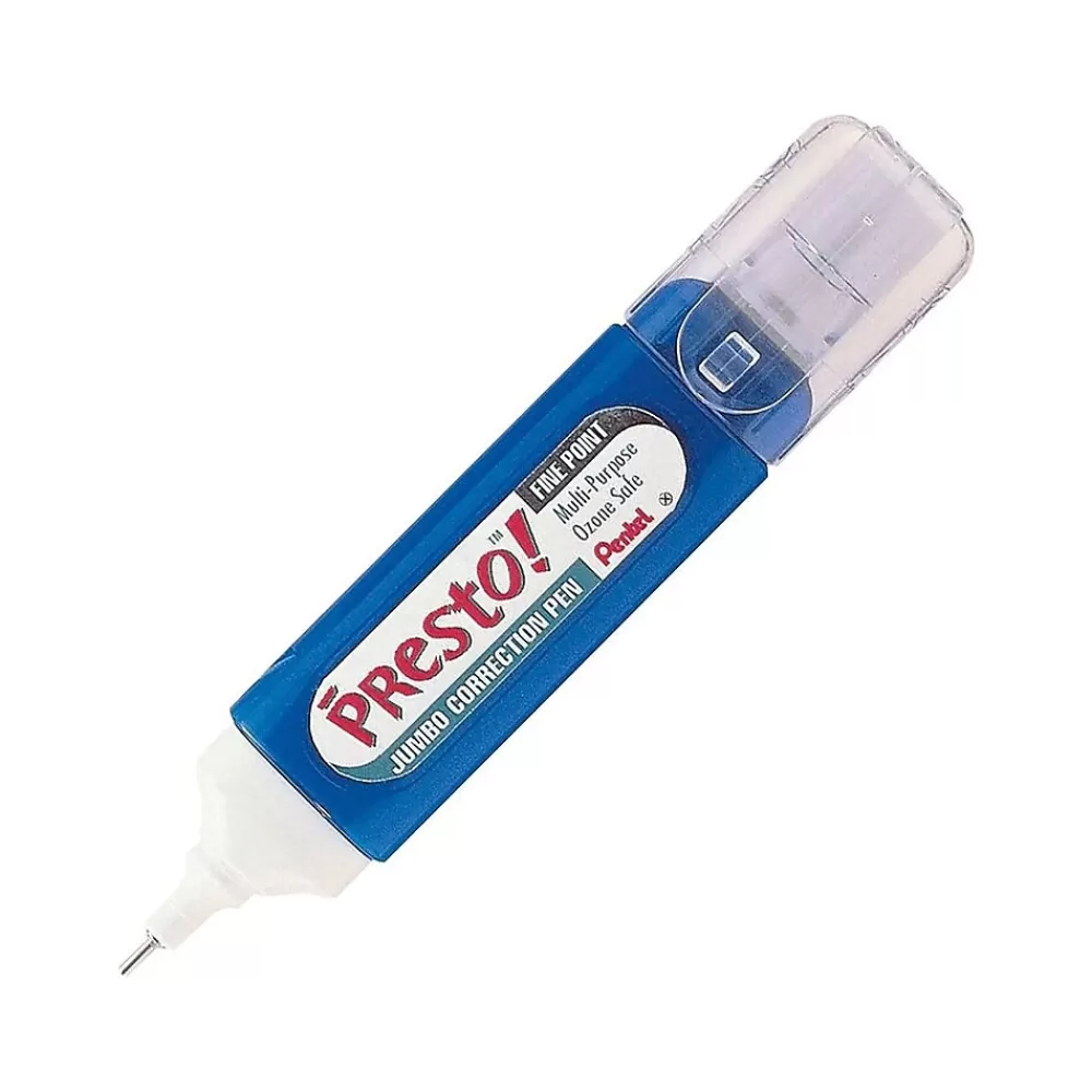 Pentel Correction & White-Out<PRESTO! JUMBO Correction Pen, White (51412/ZL31-W)