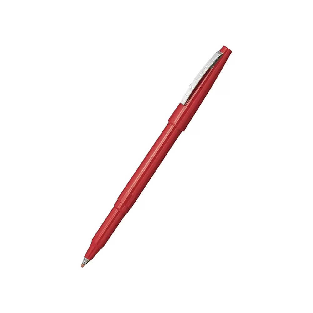 Pentel Pens<Rolling Writer Rollerball Pens, Medium Point, Red Ink, Dozen (R100-B)