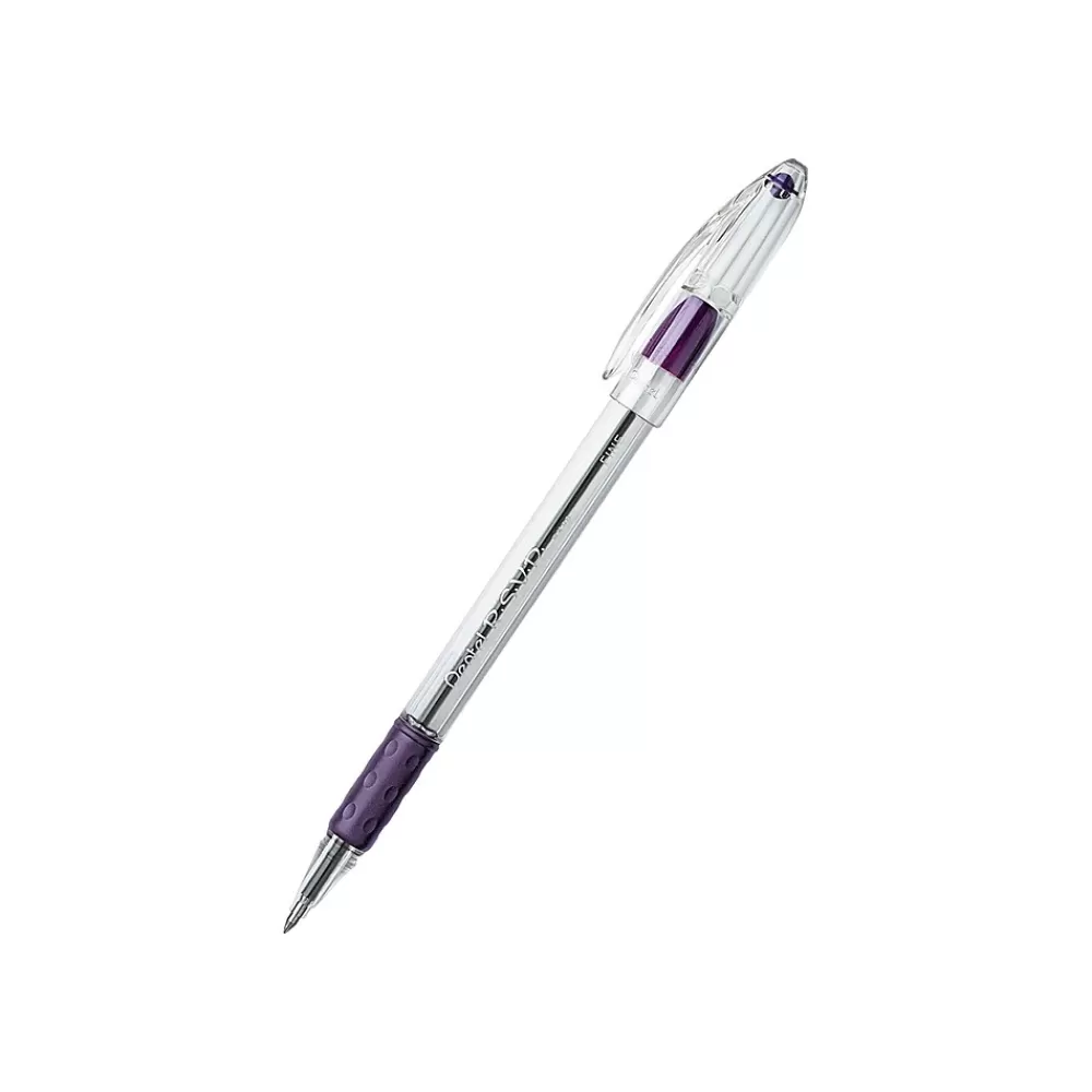 Pentel Pens<R.S.V.P. Ballpoint Pens, Fine Point, Purple Ink, Dozen (BK90-V)
